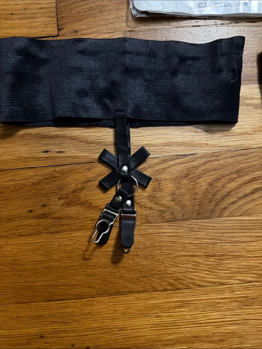 NWT Black Garter Belt Straps - Fashion Hosiery Accessory